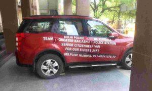 Delhi Police launched vehicle helpline 'COVI Van' for senior citizens_4.1