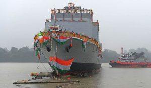 GRSE launches first large survey vessel Sandhayak for Indian Navy_4.1