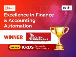 South Indian Bank won UiPath Automation Excellence awards 2021_4.1