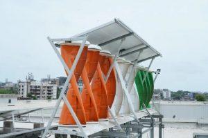 Mumbai Airport launched Vertical Axis Wind Turbine & Solar PV hybrid System_4.1