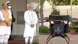 PM Narendra Modi unveils India's first Passenger Drone "Varuna"_4.1