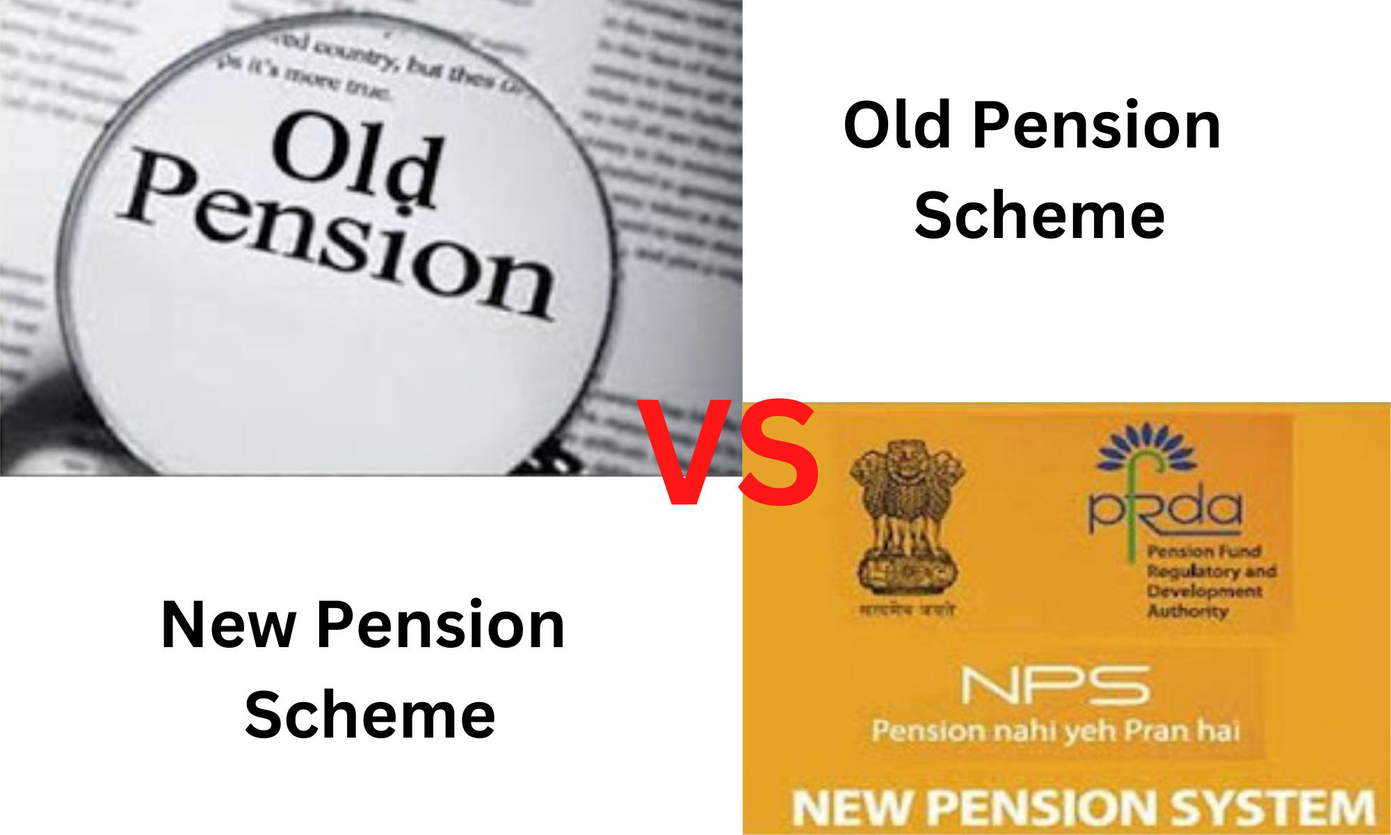 New pension scheme vs old pension scheme