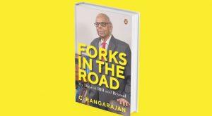 A book titled "Forks in the Road: My Days at RBI and Beyond" by C. Rangarajan_4.1