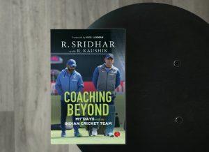 A book title 'COACHING BEYOND: My Days with the Indian Cricket Team' by R. Kaushik, R. Sridhar_4.1