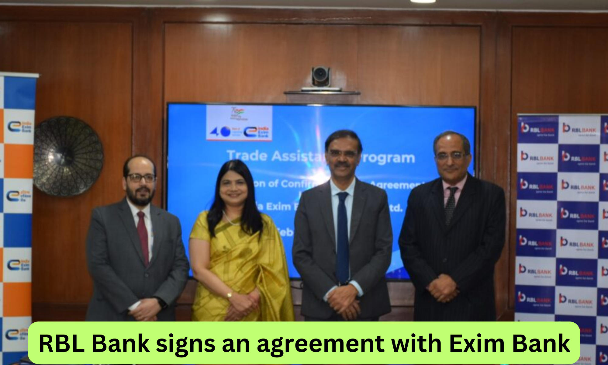 RBL Bank signs an agreement with Exim Bank