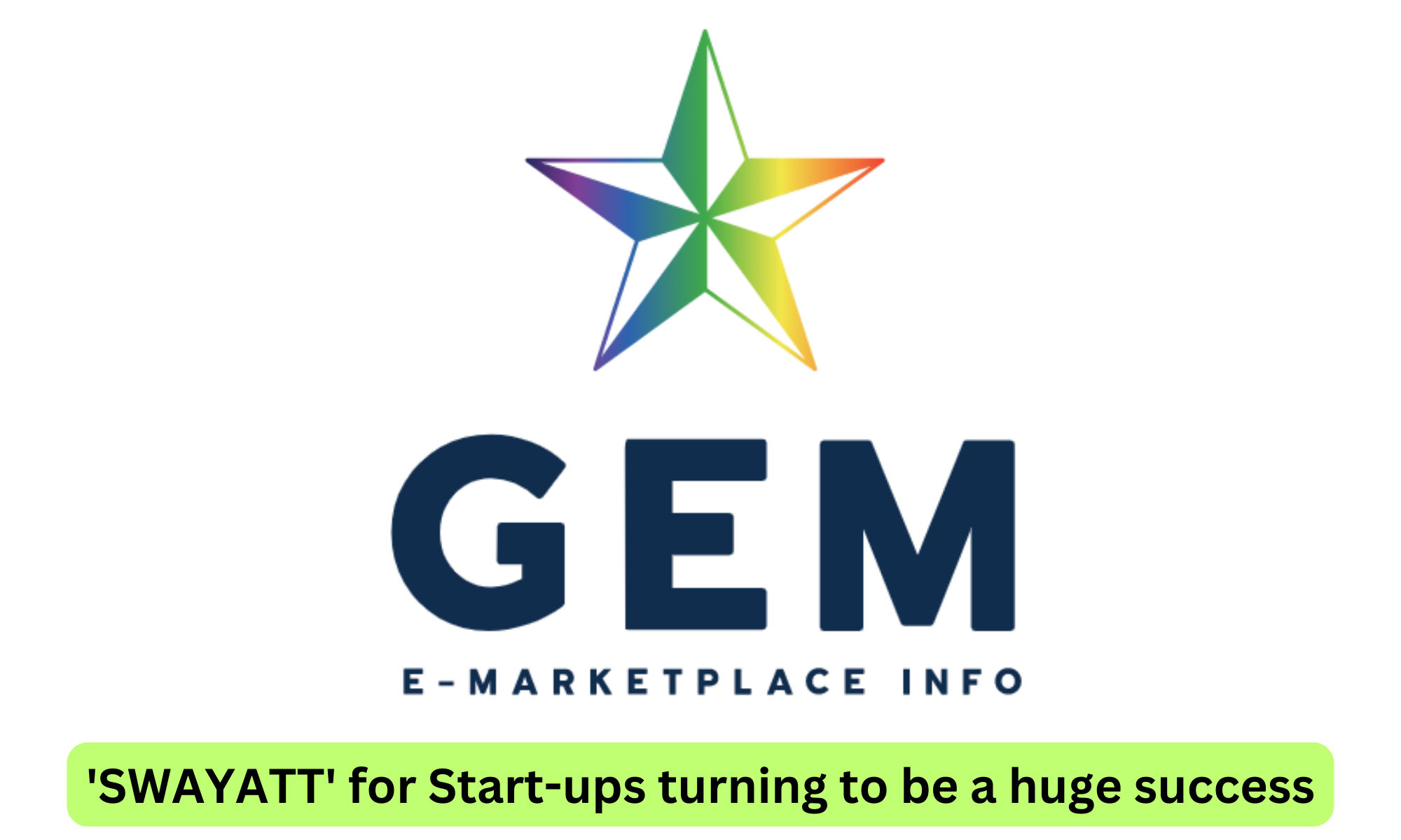 'SWAYATT' promoting start-ups on GeM, turning to be a huge success