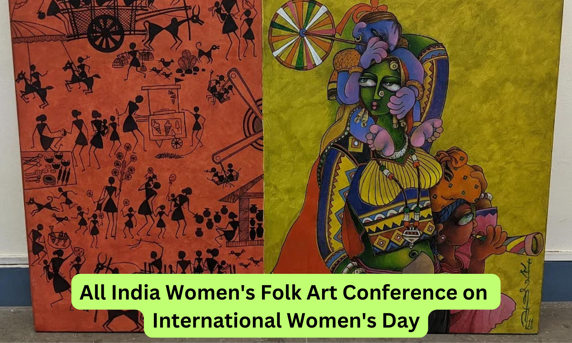 All India Women's Folk Art Conference on International Women's Day