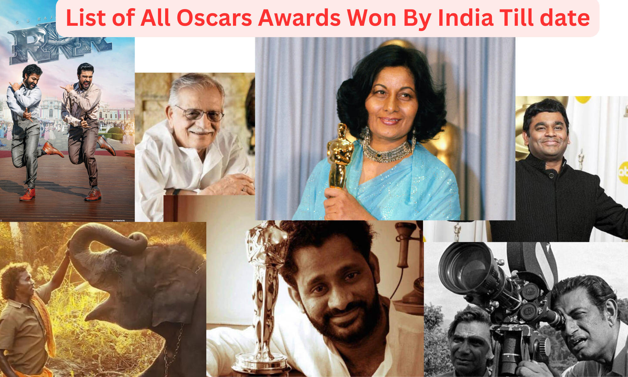 List of All Oscars Awards Won By India Till date