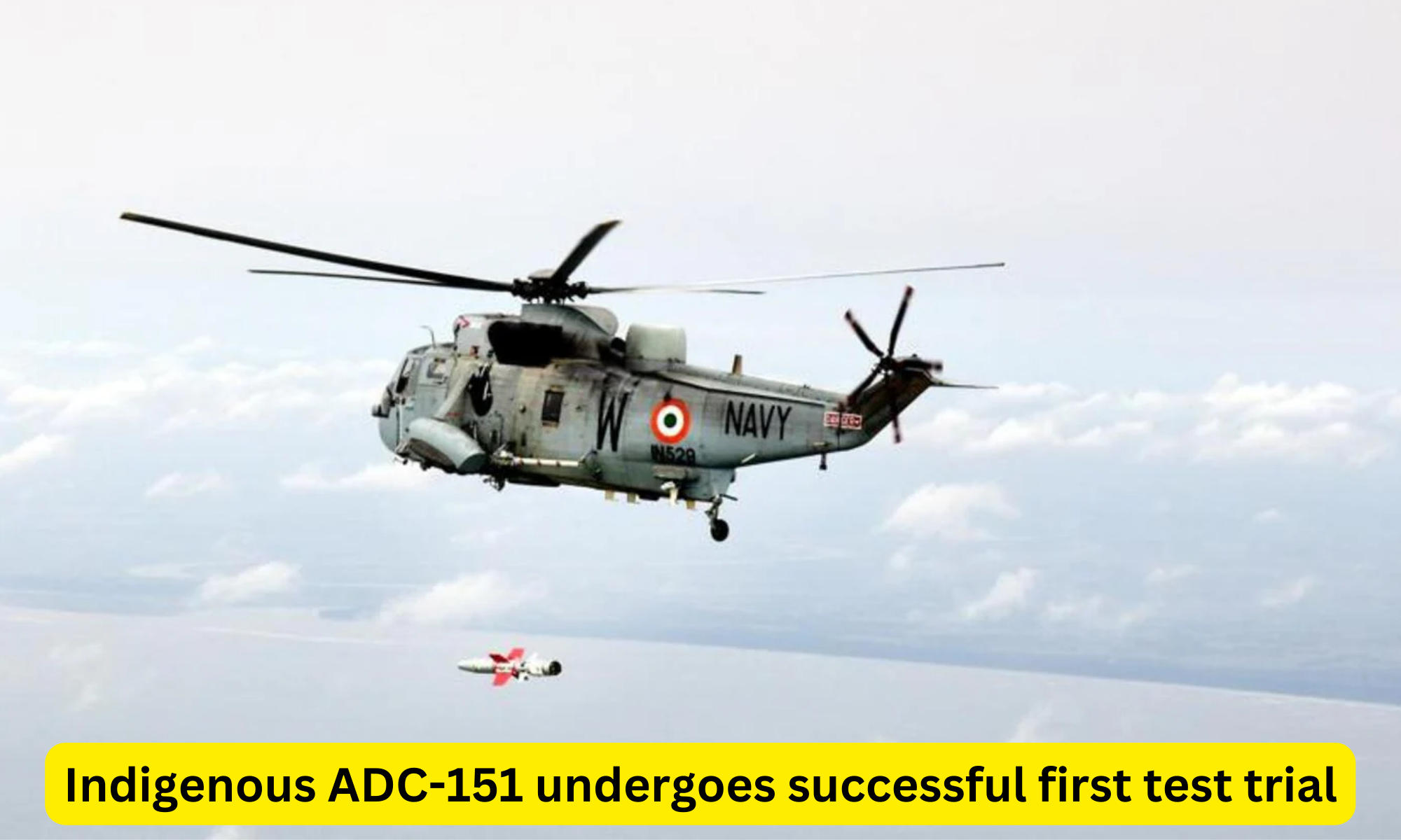 Indigenous ADC-151 undergoes successful first test trial by DRDO and Indian Navy