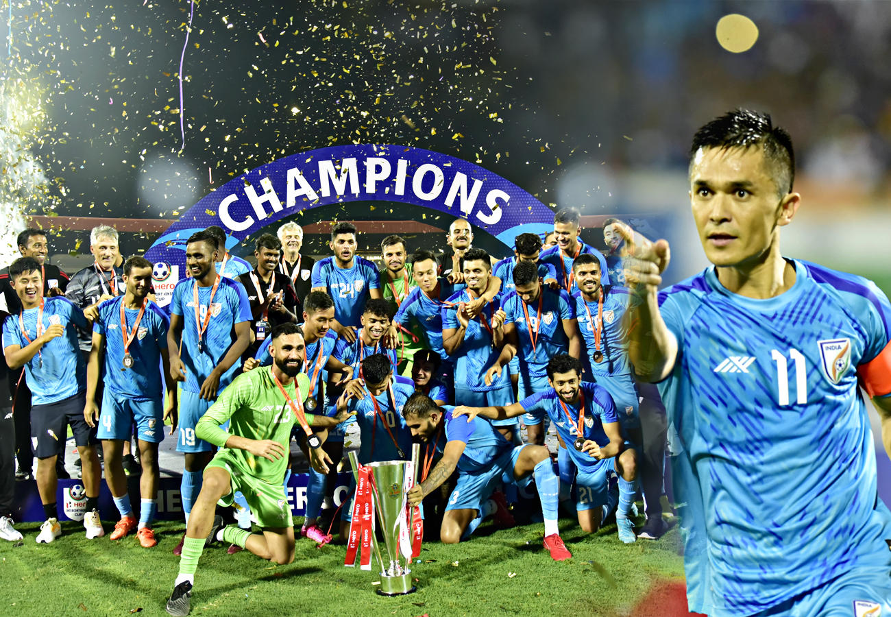 India lifted the Intercontinental Cup after beating Lebanon