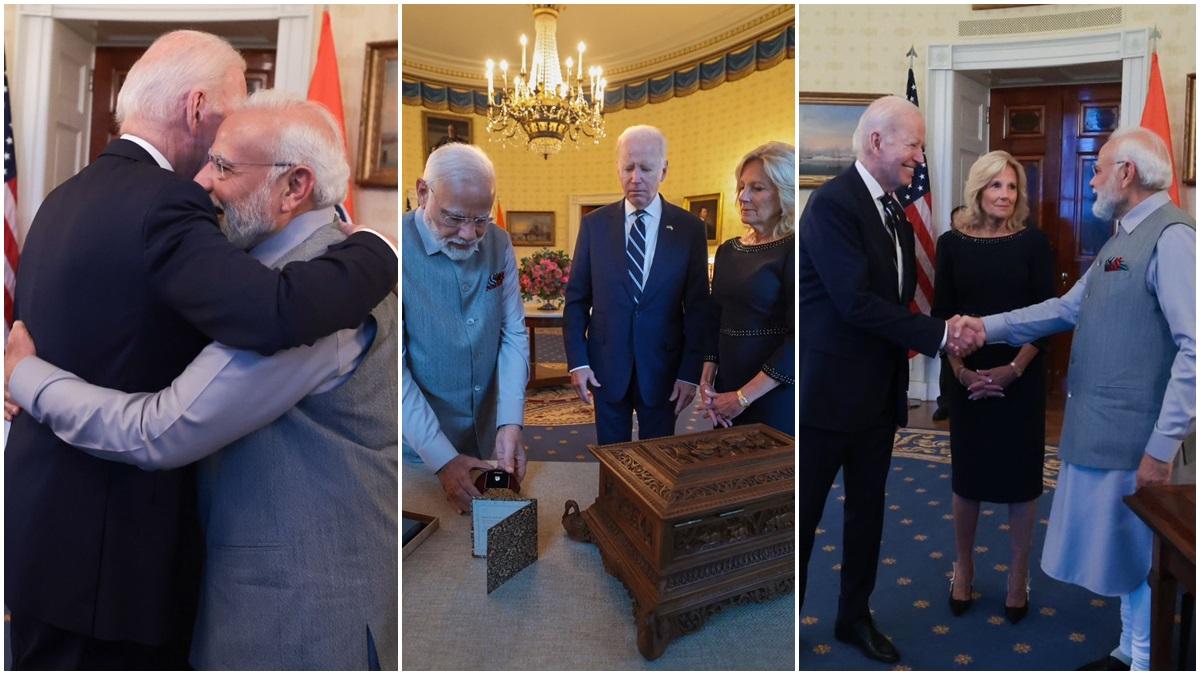 PM Modi and President Biden Exchange Unique Gifts During White House Visit