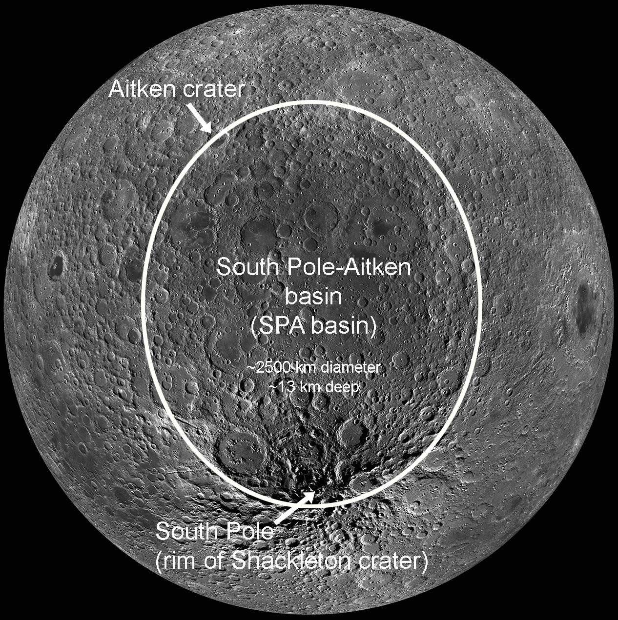 Exploring the Moon's South Pole: Temperature, Range, and Area