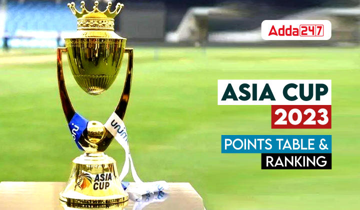 Asia Cup Points Table 2023