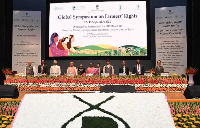 President Droupadi Murmu Inaugurates First Global Symposium on Farmers' Rights in New Delhi