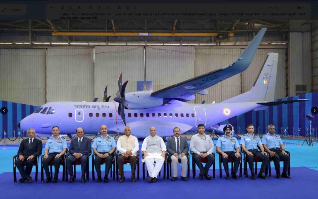 India's First C-295 Aircraft Formally Introduced Into IAF
