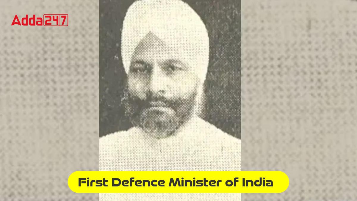 First Defence Minister of India