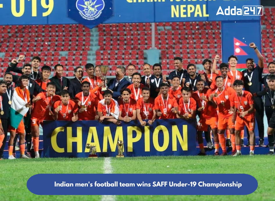 Indian men's football team wins SAFF Under-19 Championship