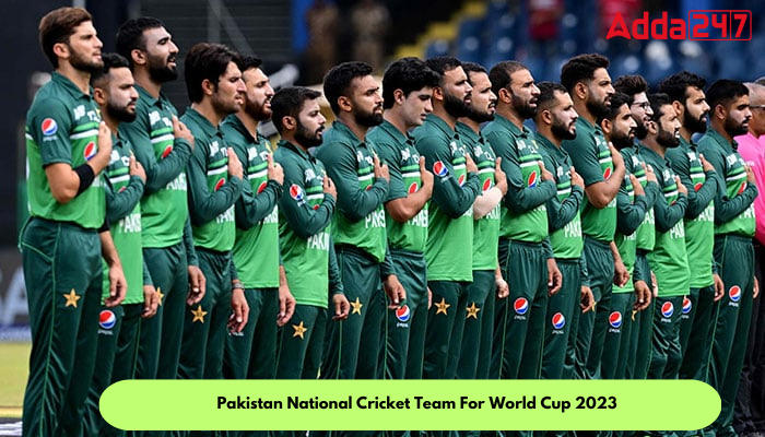 Pakistan Cricket Team For World Cup 2023