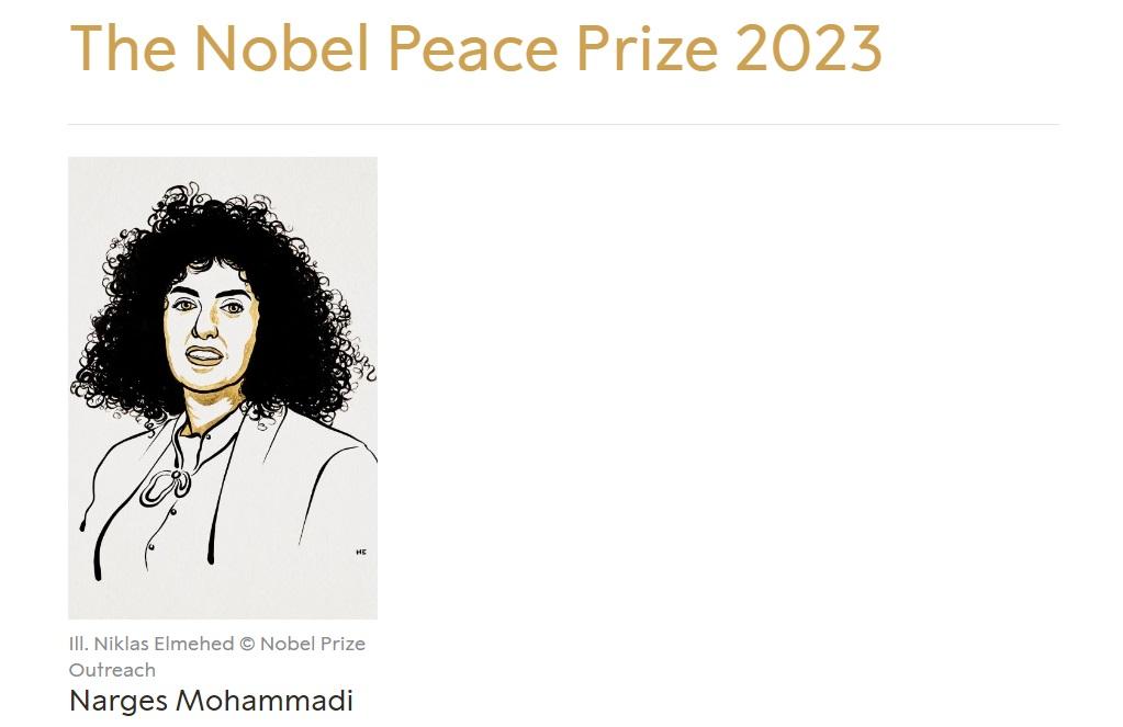 Nobel Peace Prize 2023 awarded to Narges Mohammadi
