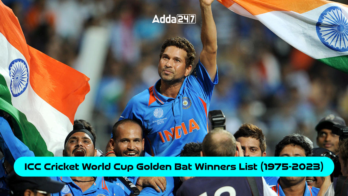 ICC Cricket World Cup Golden Bat Winners List (1975-2023)