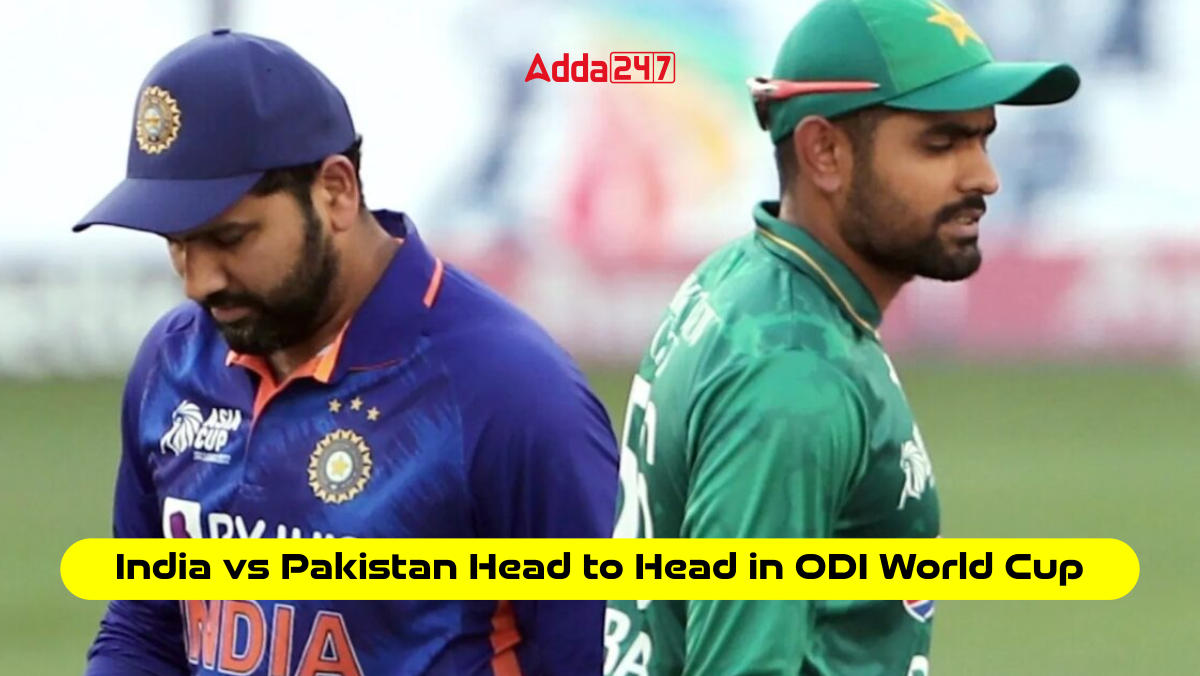 India vs Pakistan Head to Head in ODI World Cup