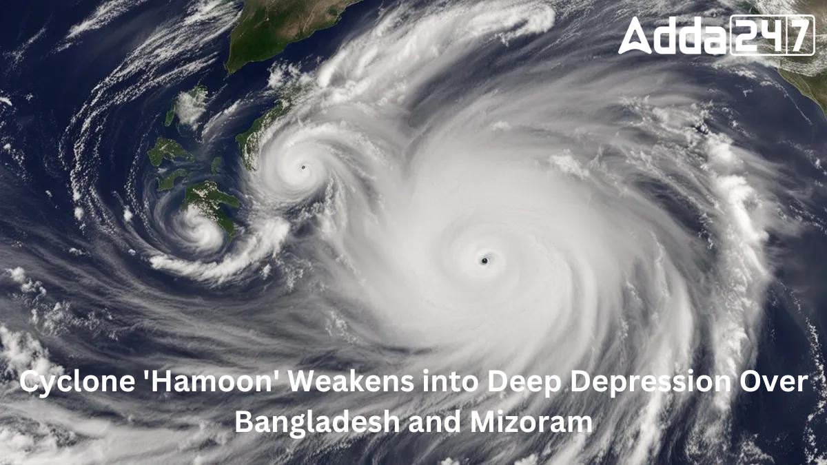 Cyclone 'Hamoon' Weakens into Deep Depression Over Bangladesh and Mizoram