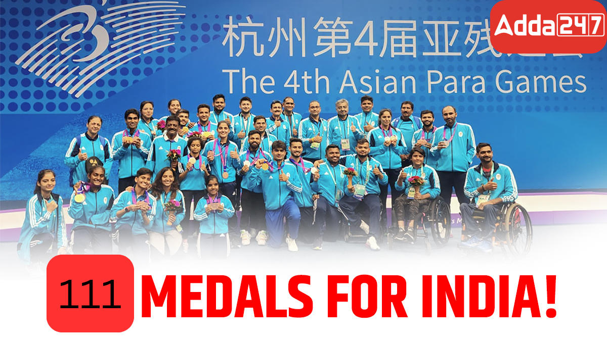 India Grabs 111 Medals At The 4th Asian Para Games