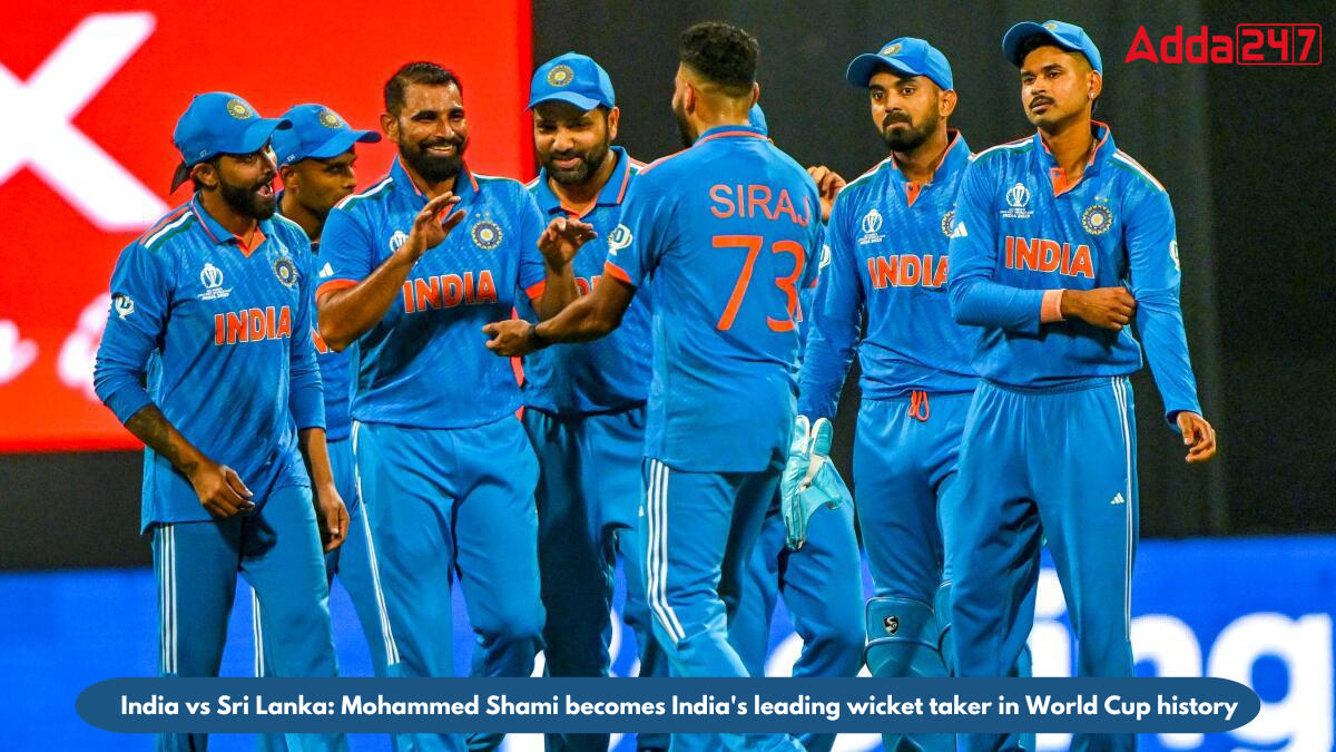India vs Sri Lanka: Mohammed Shami becomes India's leading wicket taker in World Cup history