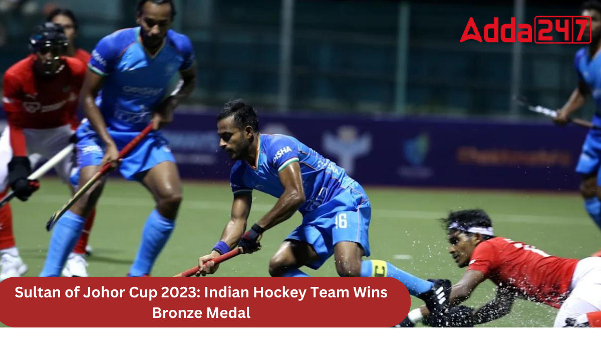 Sultan of Johor Cup 2023 Indian Hockey Team Wins Bronze Medal