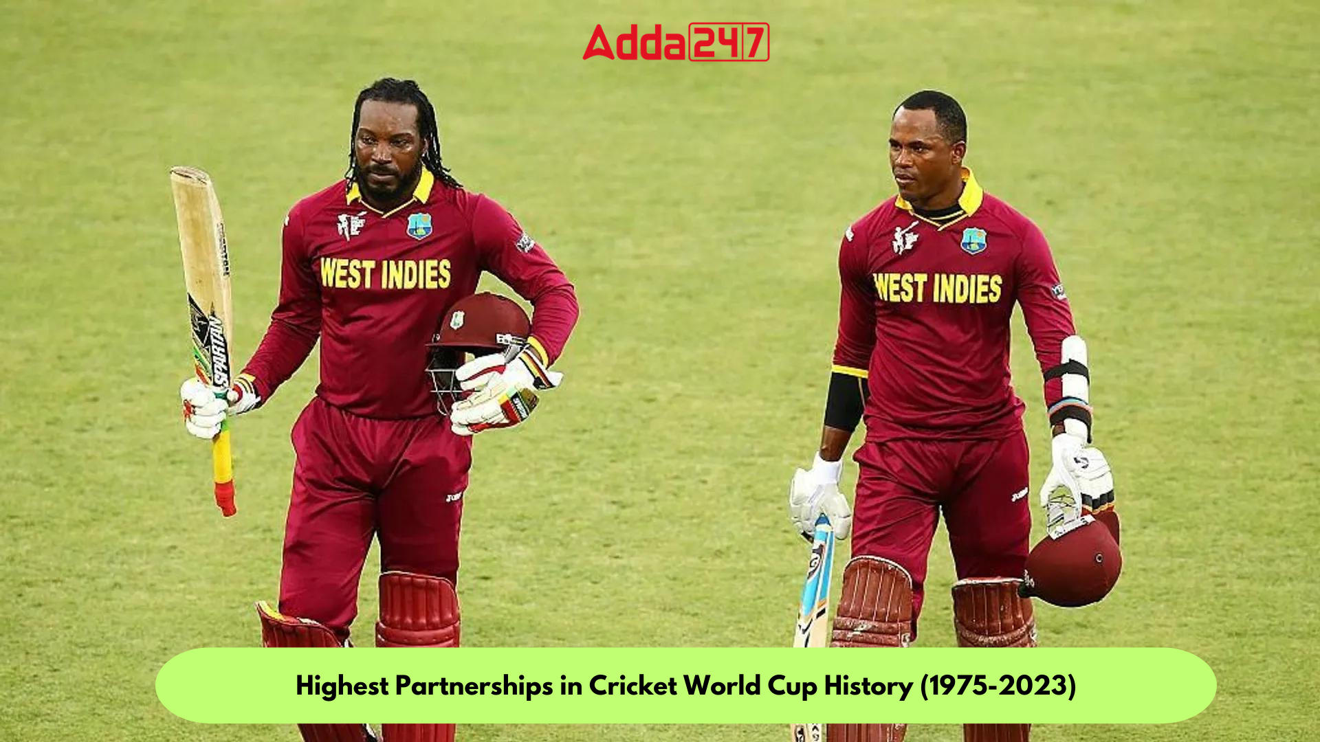 Highest Partnerships in Cricket World Cup History (1975-2023)