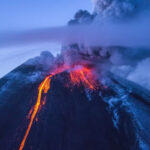 Klyuchevskaya Sopka Volcano's Eruption in Kamchatka, Russia