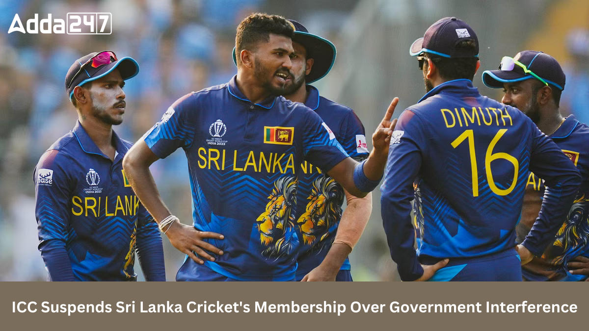 ICC Suspends Sri Lanka Cricket's Membership Over Government Interference