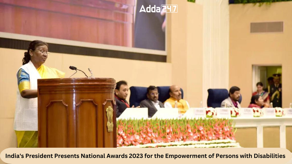 India's President Presents National Awards 2023 for the Empowerment of Persons with Disabilities