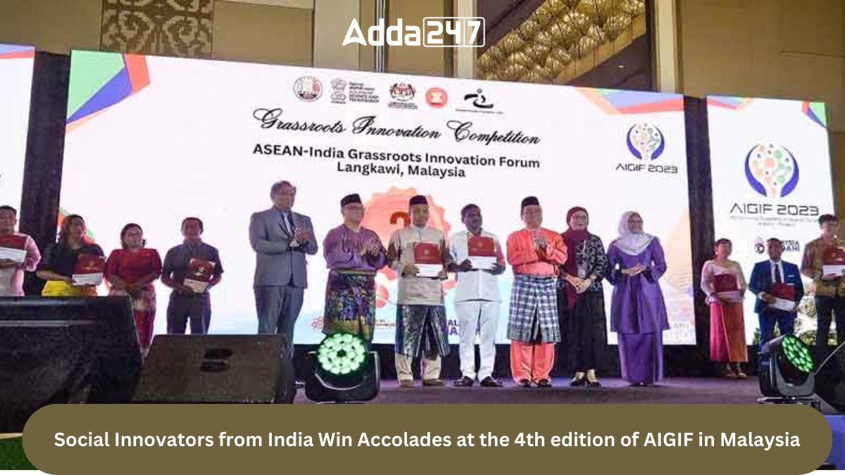 Social Innovators from India Win Accolades at the 4th edition of AIGIF in Malaysia