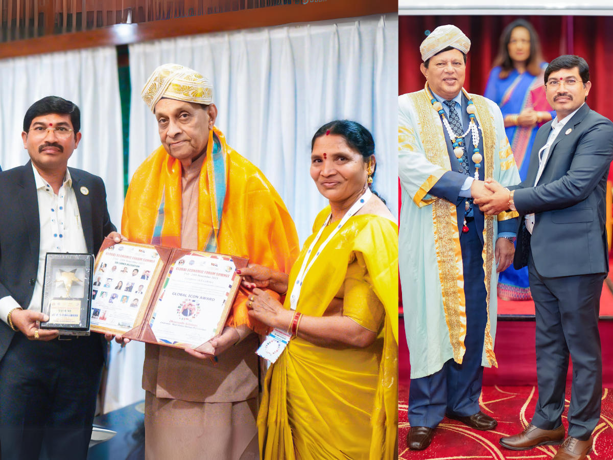 Dr. Srinivas Naik Dharavath Receives Global Icon Award at G20 Summit In Sri Lanka