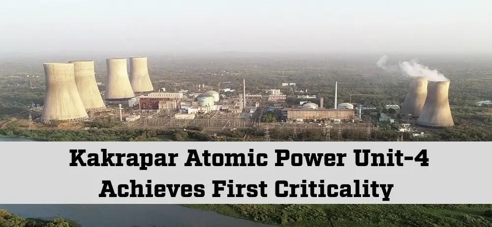 Kakrapar Unit-4 Power Project Attains Initial Criticality