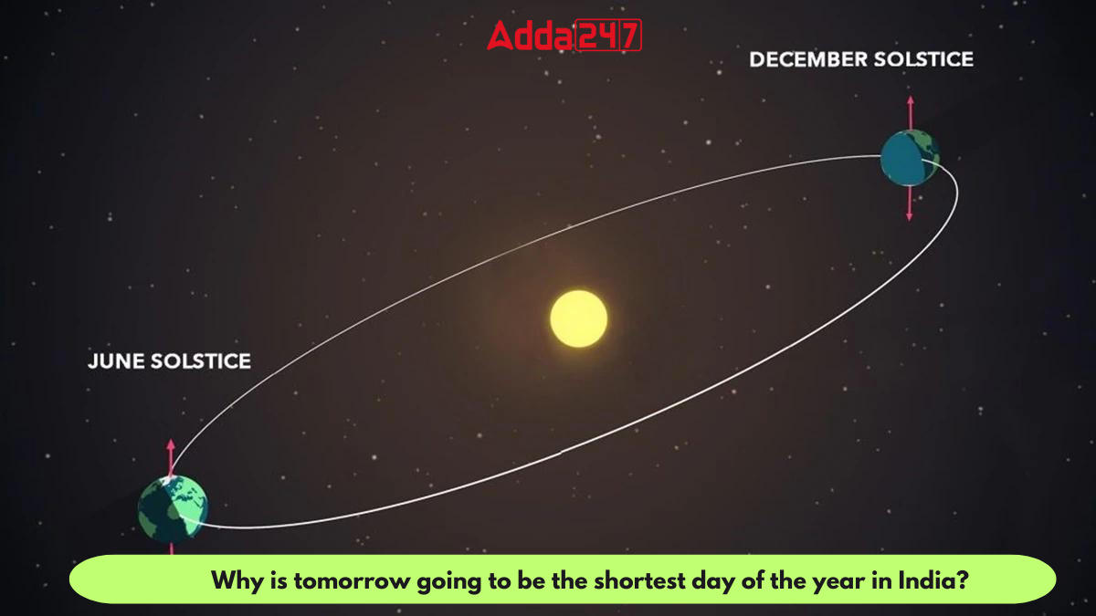 Why is tomorrow going to be the shortest day of the year in India?