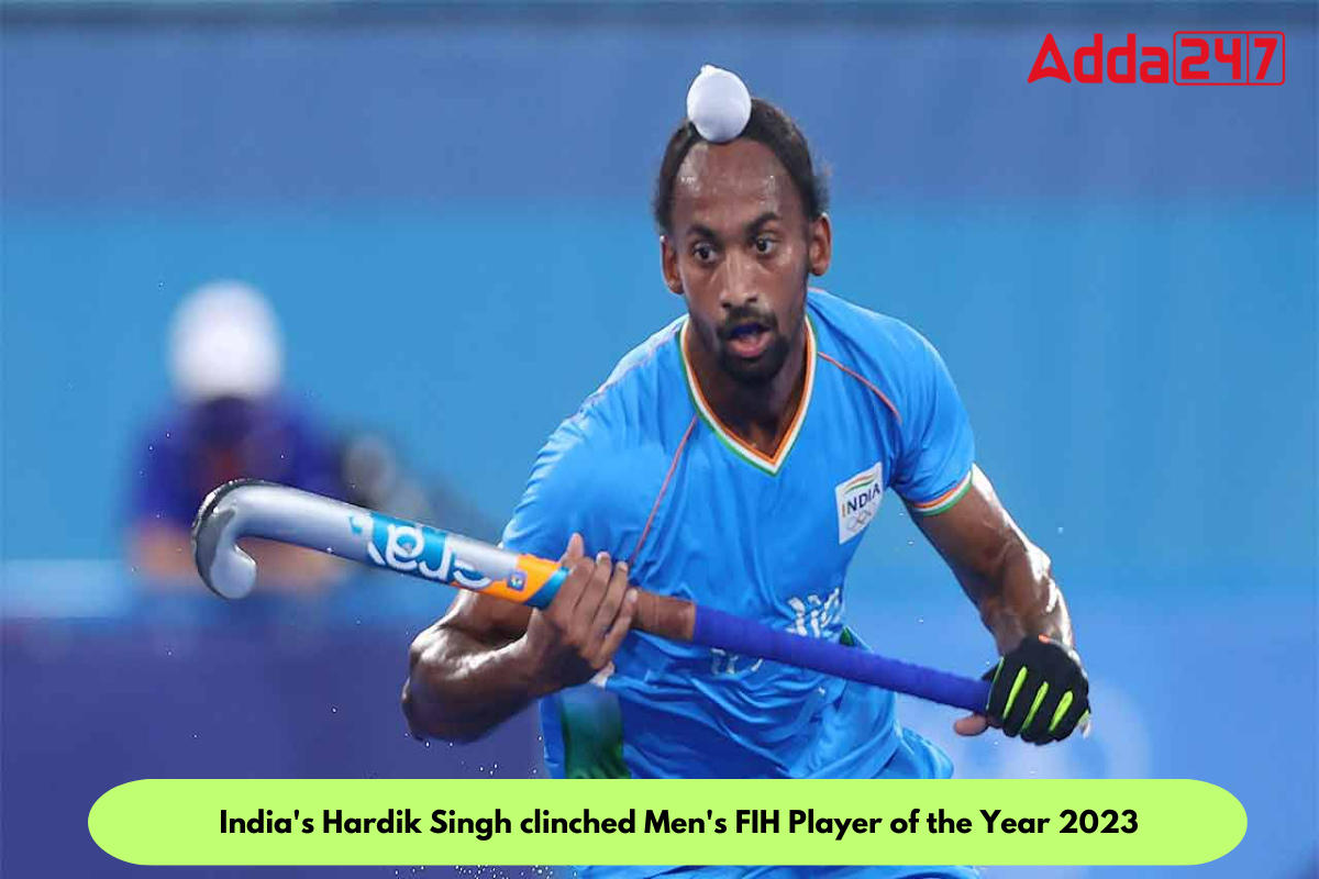 India's Hardik Singh Clinched Men's FIH Player of the Year 2023