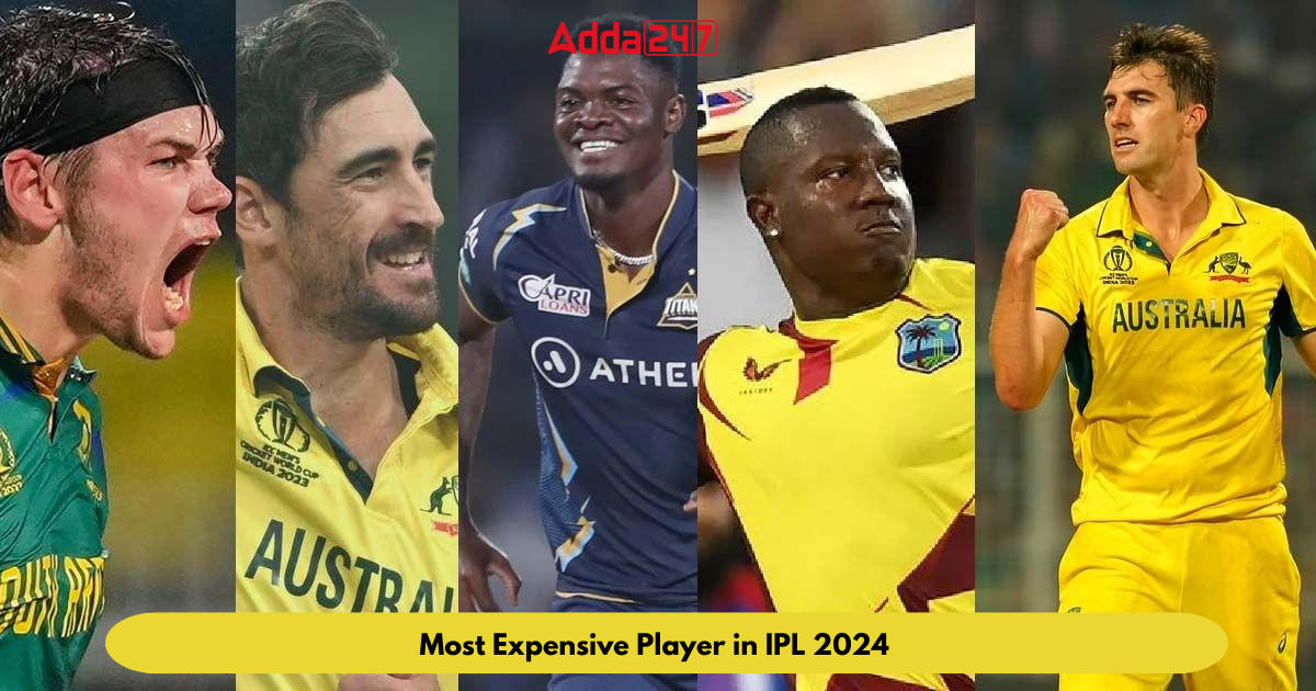 Most Expensive Player in IPL 2024
