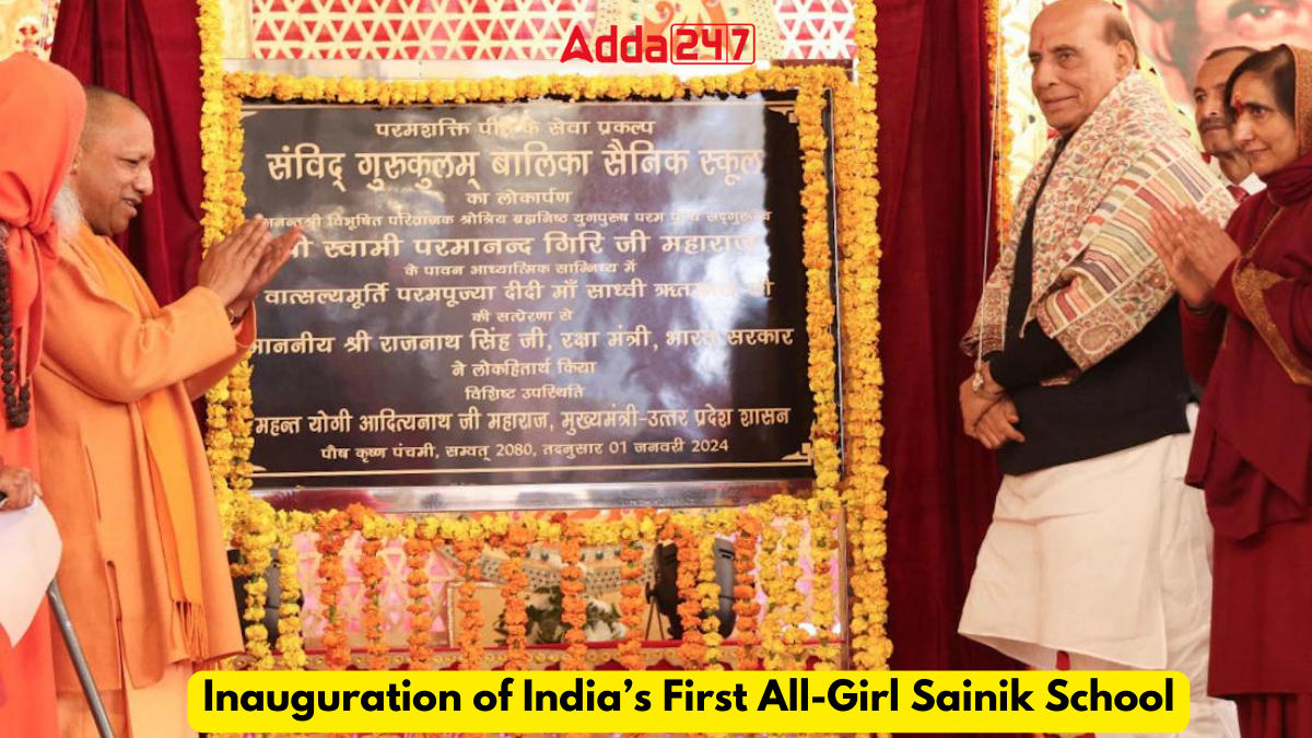 Inauguration of India’s First All-Girl Sainik School: A Milestone in Women Empowerment