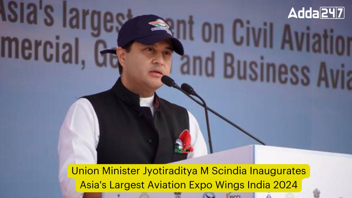 Union Minister Jyotiraditya M Scindia Inaugurates Asia's Largest Aviation Expo Wings India 2024
