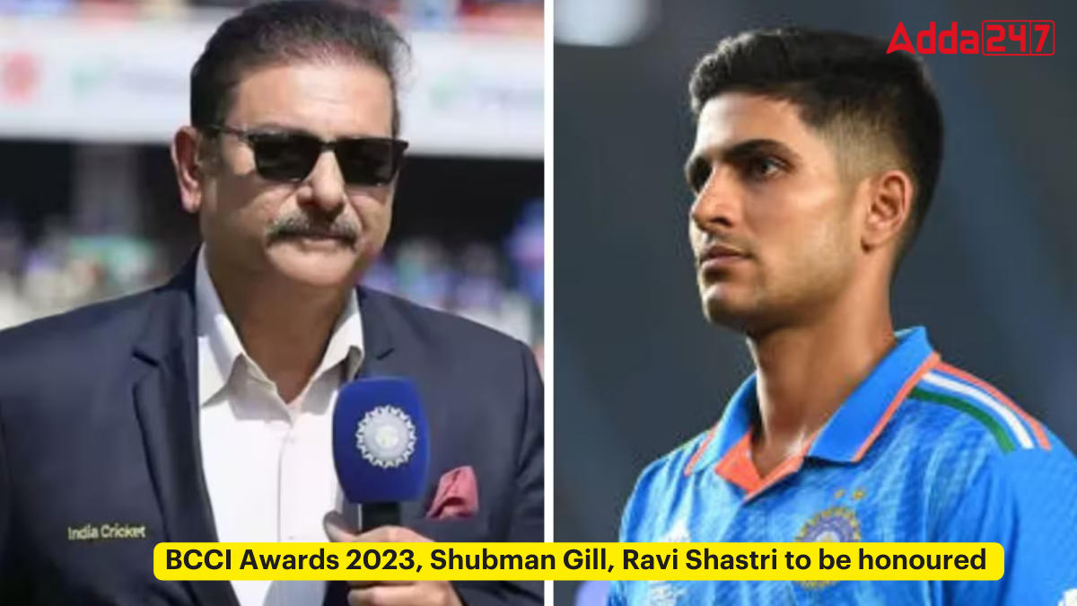 BCCI Awards 2023, Shubman Gill, Ravi Shastri to be honoured