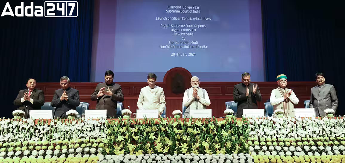 PM Inaugurates Diamond Jubilee Celebration and Launches Technology Initiatives for Supreme Court