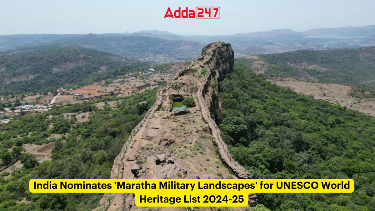 India Nominates 'Maratha Military Landscapes' for UNESCO World Heritage List 2024-25