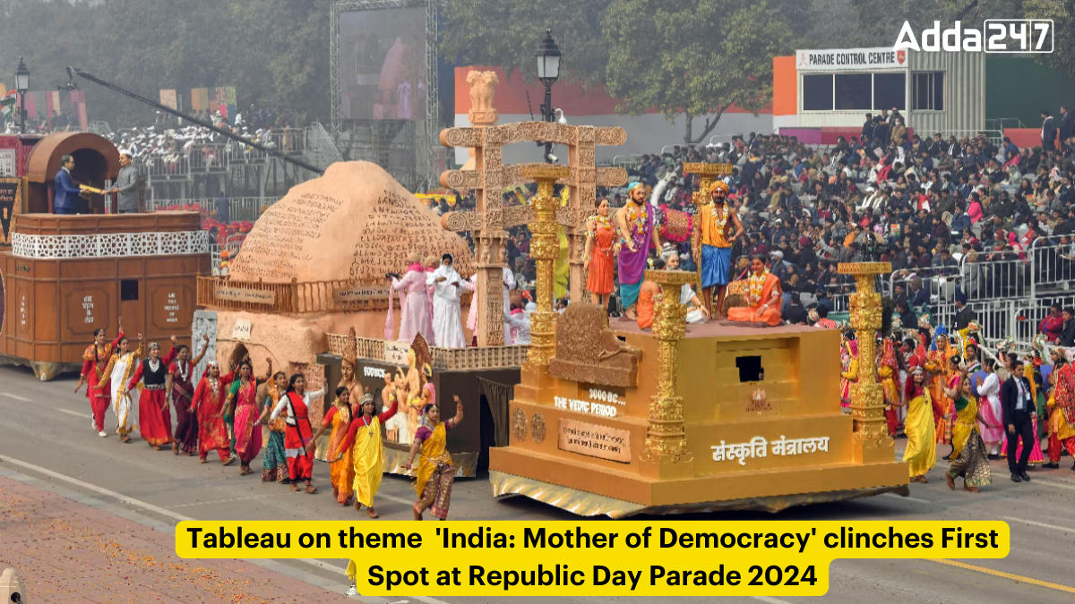 Tableau on theme 'India: Mother of Democracy' clinches First Spot at Republic Day Parade 2024