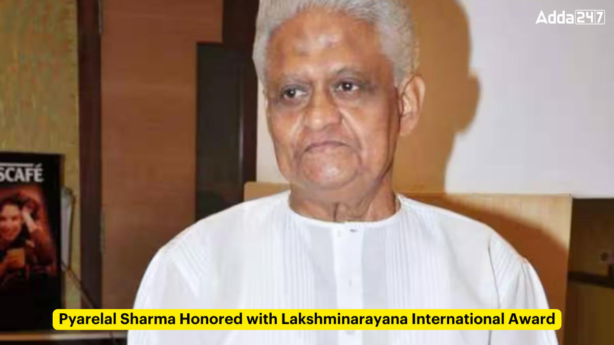 Pyarelal Sharma Honored with Lakshminarayana International Award