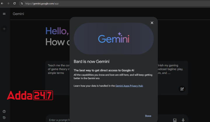 Google Rebrands Its Chatbot, Bard, As Gemini