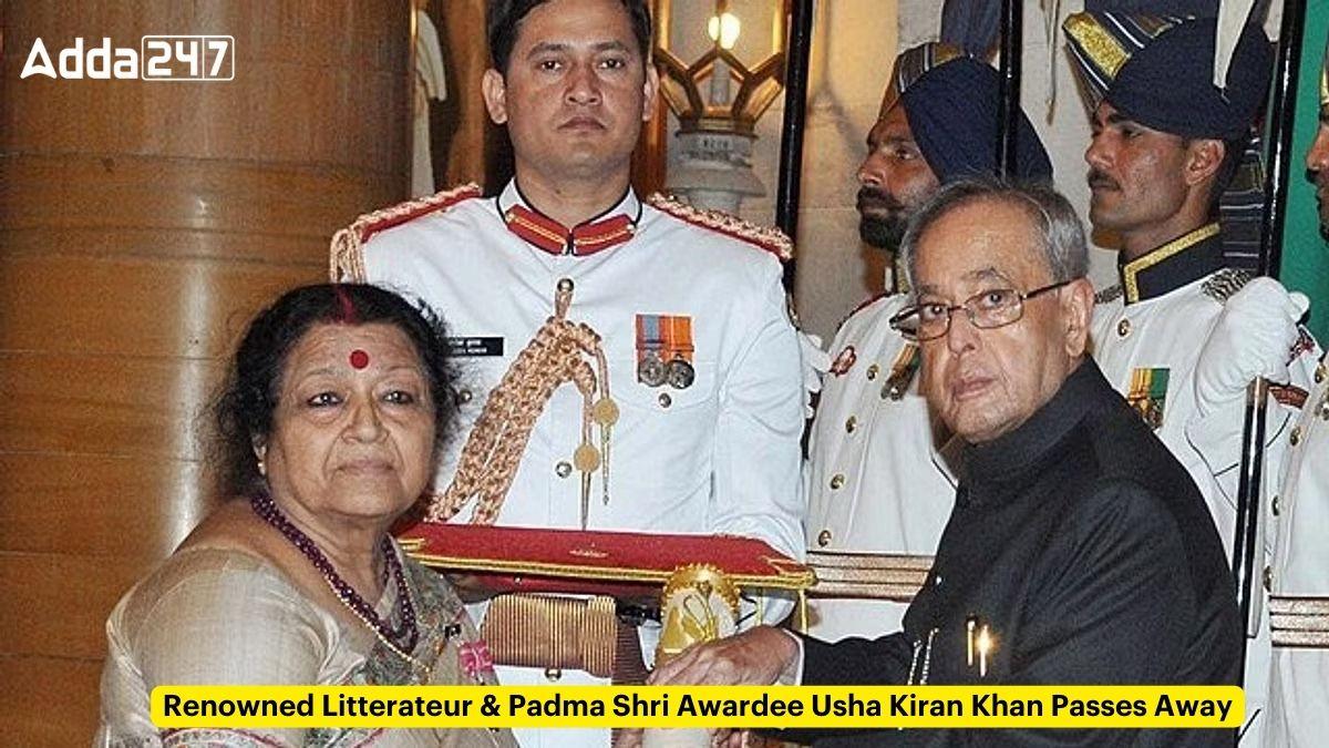 Renowned Litterateur & Padma Shri Awardee Usha Kiran Khan Passes Away