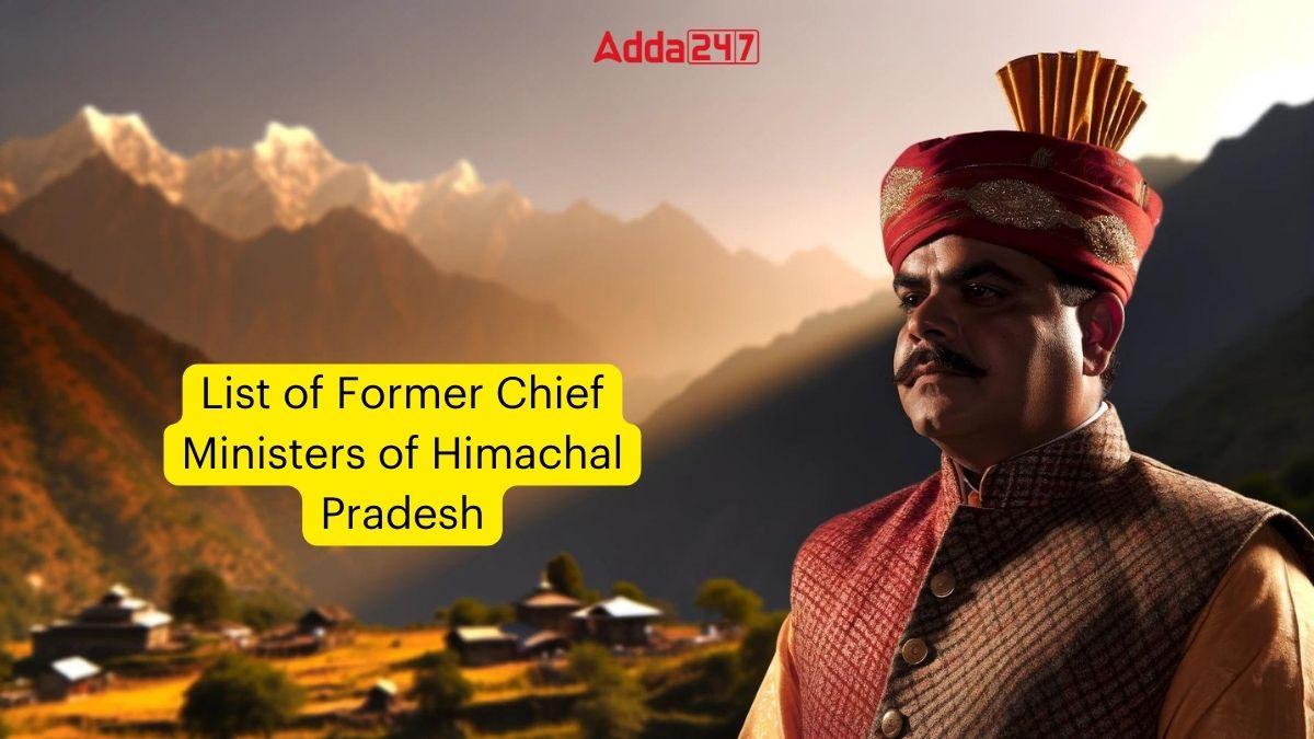 List of Former Chief Ministers of Himachal Pradesh