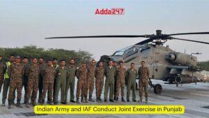 Indian Army and IAF Conduct Joint Exercise in Punjab